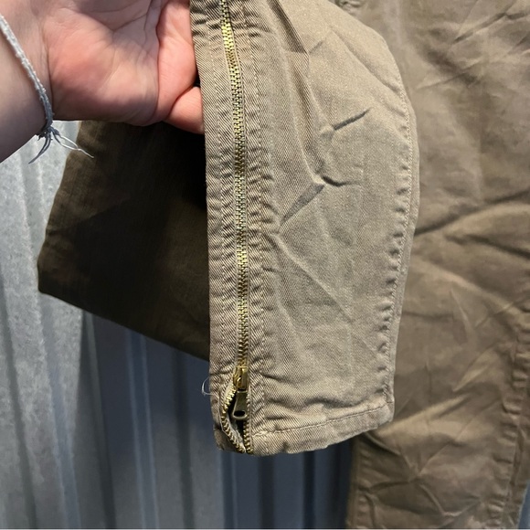 PAIGE HOXTON ULTRA SKINNY JEANS with ankle zippers in brown beige women’s 28 - Picture 5 of 13